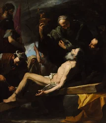 Martyrdom of Saint Andrew (Museum of Fine Arts of Budapest, 1628. Oil on canvas, 209 x 183 cm)